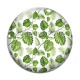 Cabochon Verre - feuille