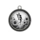 Pendentif Cabochon Argent - fée tournesol