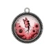 Pendentif Cabochon Argent - fée tournesol