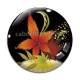 Cabochon Verre - feuille