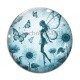Cabochon Verre - fée tournesol