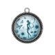 Pendentif Cabochon Argent - fée tournesol