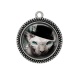 Pendentif Cabochon Argent - Cabochon chat sphynx