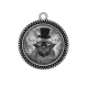 Pendentif Cabochon Argent - Cabochon chat sphynx