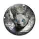Cabochon Verre - Cabochon chat sphynx