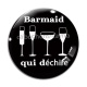 Cabochon Verre - barmaid qui déchire