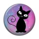 Cabochon Résine - chat noir