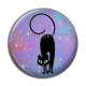 Cabochon Résine - chat noir