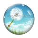Cabochon Verre - pissenlit