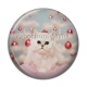 Cabochon Résine - chat noël
