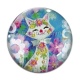Cabochon Verre - chat