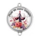 Connecteur Cabochon Argent - pour un super frangin
