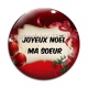 Cabochon Verre - joyeux noël ma soeur