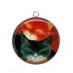 Pendentif Cabochon Argent - chat