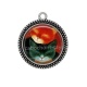 Pendentif Cabochon Argent - chat