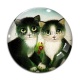 Cabochon Verre - chat