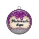 Pendentif Cabochon Argent - mademoiselle chipie