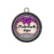 Pendentif Cabochon Argent - mademoiselle chipie