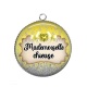 Pendentif Cabochon Argent - mademoiselle chieuse