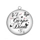 Pendentif Cabochon Argent - carpe diem 