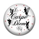 Cabochon Résine - carpe diem 