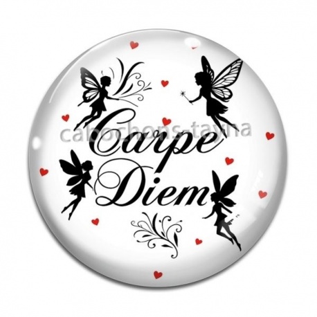Cabochon Verre - carpe diem 