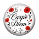 Cabochon Résine - carpe diem 