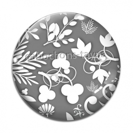 Cabochon Verre - feuille