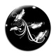 Cabochon Verre - plume