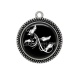 Pendentif Cabochon Argent - plume