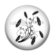 Cabochon Résine - plume