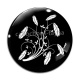 Cabochon Verre - plume