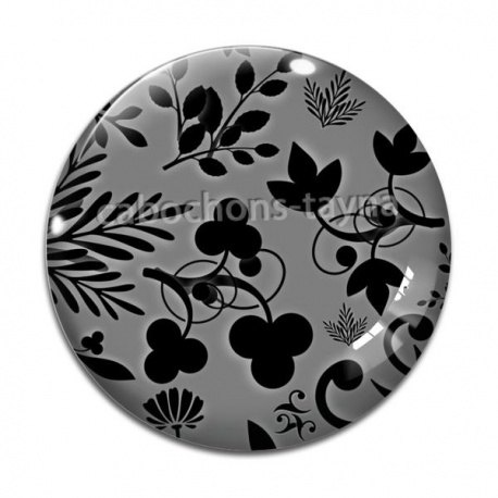 Cabochon Verre - feuille