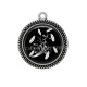 Pendentif Cabochon Argent - plume