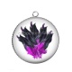 Pendentif Cabochon Argent - plume