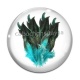 Cabochon Verre - plume
