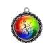 Pendentif Cabochon Argent - arbre de vie