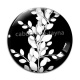 Cabochon Verre - feuille