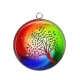 Pendentif Cabochon Argent - arbre de vie