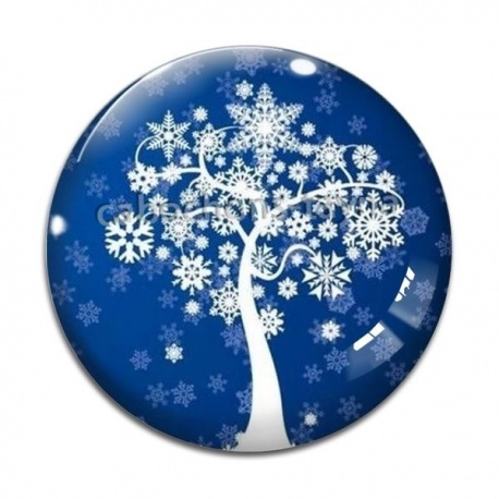 Cabochon Verre - arbre de vie
