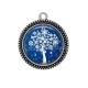 Pendentif Cabochon Argent - arbre de vie