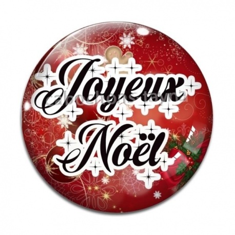 Cabochon Verre - joyeux noël