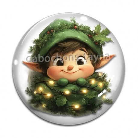 Cabochon Verre - lutin