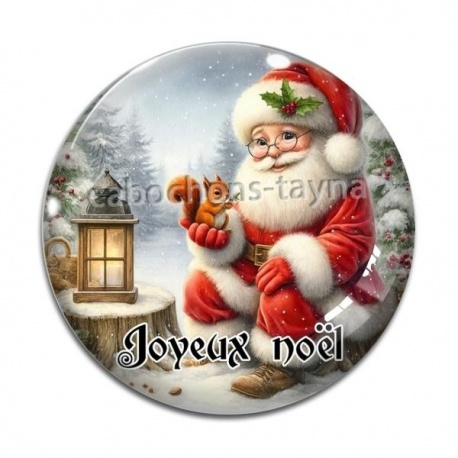 Cabochon Verre - joyeux noël