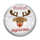 Cabochon Verre - maman joyeux noël