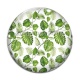 Cabochon Verre - feuille