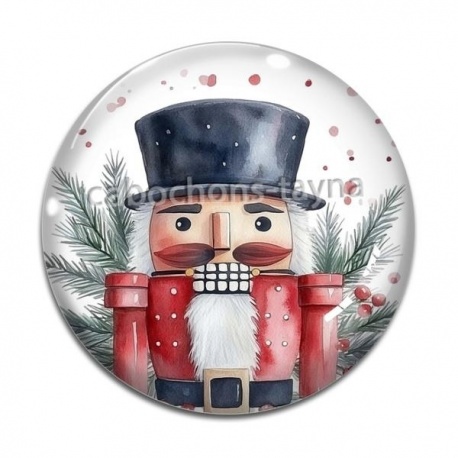 Cabochon Verre - casse noisette