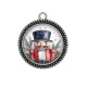 Pendentif Cabochon Argent - casse noisette