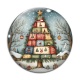 Cabochon Verre - sapin de noël