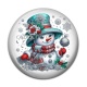 Cabochon Résine - bonhomme de neige